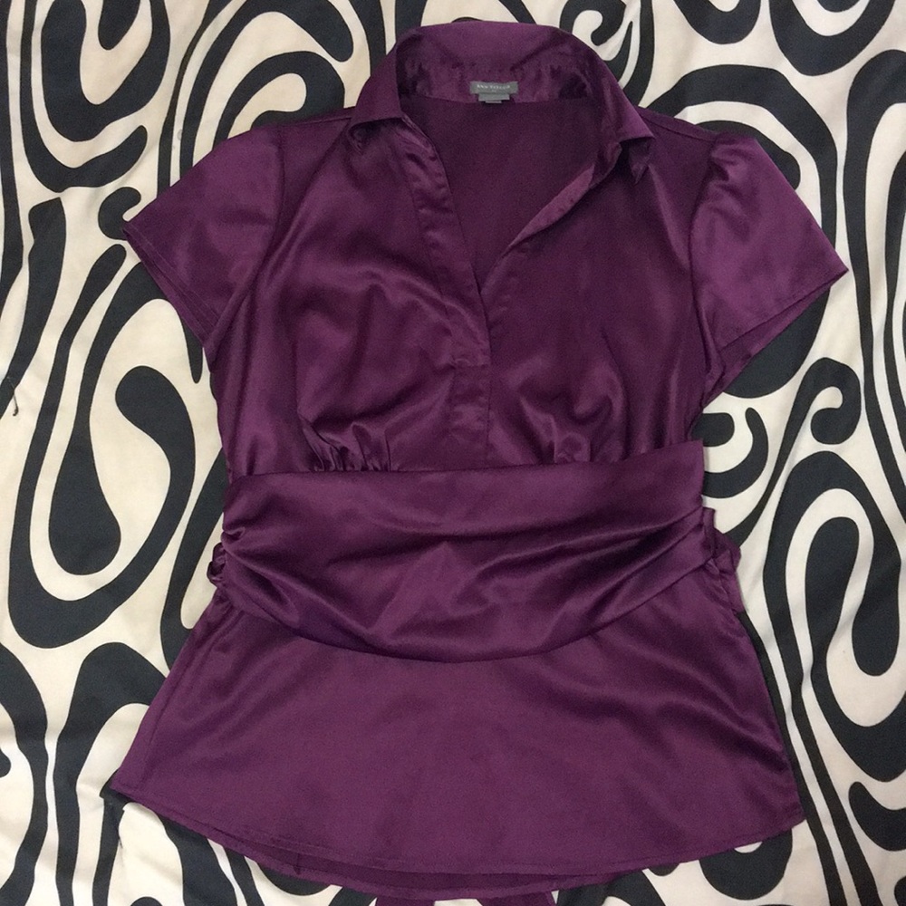 Ann Taylor purple blouse
